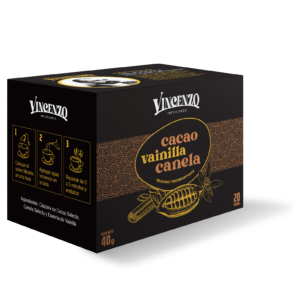 Infusión de cacao, vainilla y canela